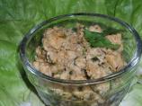 Minced Garlic Chicken Served in Lettuce Leaves