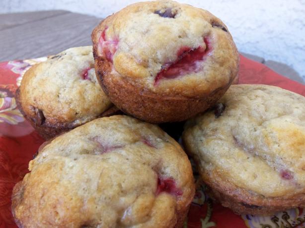 Strawberry-Banana Chocolate Chip Muffins. Photo by AZPARZYCH