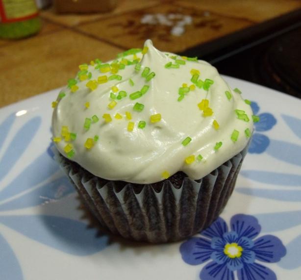 Blackberry Cupcakes With Matcha Cream Cheese Frosting. Photo by **Sierra**
