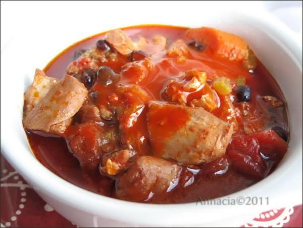 Slow Cooker Buffalo Chicken Chili. Photo by Annacia