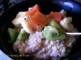 Tropical Oatmeal With Fruit Salsa