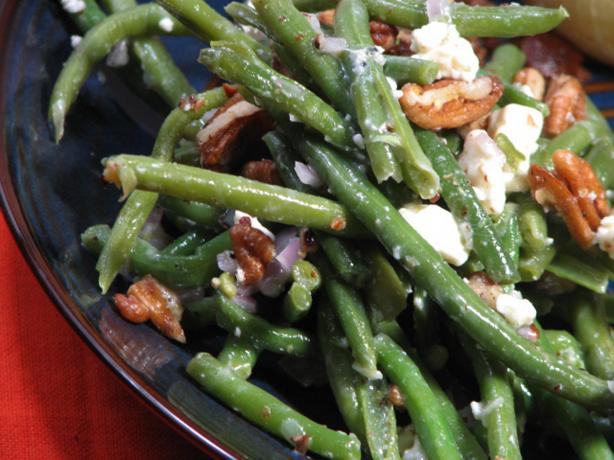 Green Beans, Toasted Pecans, and Blue Cheese. Photo by Kerfuffle-Upon-Wincle