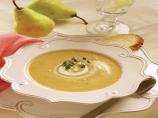 Butternut Squash Soup With Pears and Bacon