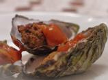 Blackened Fried Oysters With Lemon Cocktail Sauce