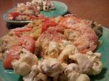Roasted Cauliflower With Tahini Dressing