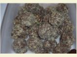 Raspberry Fudge Balls. Photo by Moe! Larry! Cheese!
