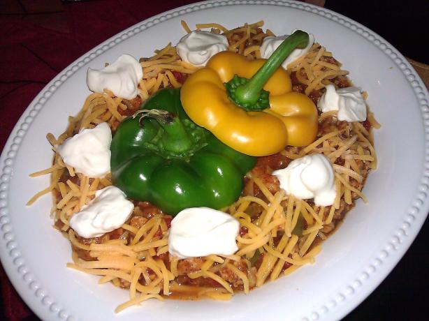 Pumpkin Turkey Chili (Crockpot). Photo by mersaydees