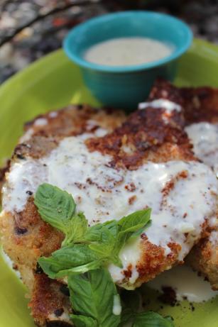 Pork Schnitzel Mit Smoked Gouda Sauce. Photo by Cookgirl