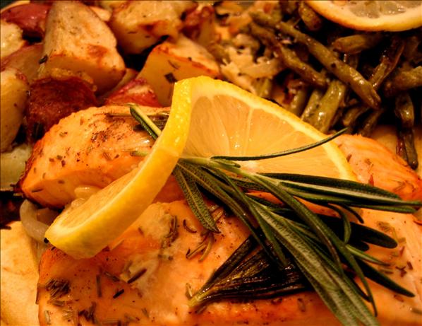 Rosemary Roasted Salmon. Photo by eatrealfood