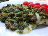 Pesto Crusted Tilapia