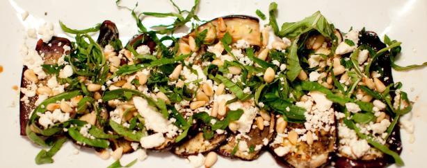 Grilled Eggplant & Feta Salad. Photo by nirvanadaisy