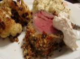 Horseradish Crusted Beef Tenderloin With Horseradish Cream