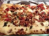 Squash Stuffed Cannelloni With Roasted Shallot Sauce