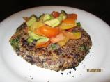 Chili Bean Cakes With Avocado Salsa. Photo by Queen Dana