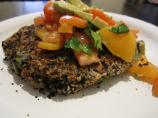 Chili Bean Cakes With Avocado Salsa. Photo by Queen Dana