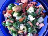 Caramelized Tofu and Brussel Sprouts With Cilantro and Nuts