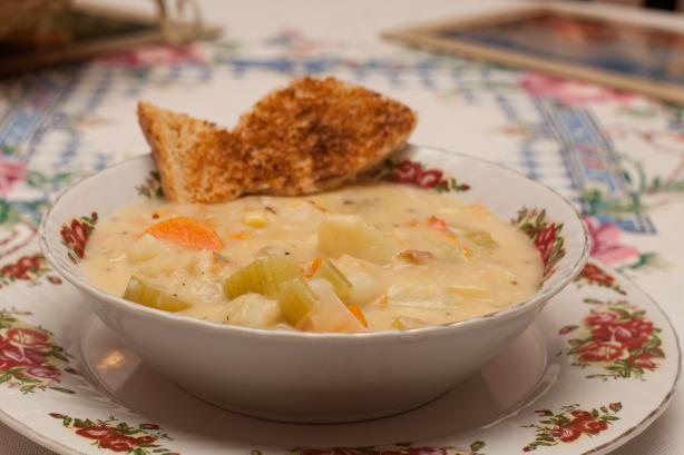 Riki&rsquo;s Smoked Fish Chowder. Photo by Peter J