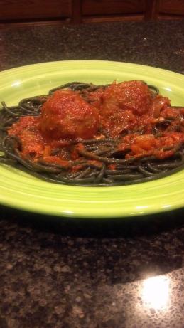 Mozzarella Turkey Meatballs W/Mushroom Onion Merlot Tomato Sauce. Photo by model_of_iron_12237012