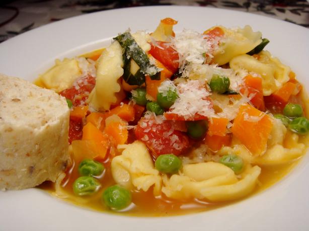 Souped up Tortellini. Photo by Lori Mama