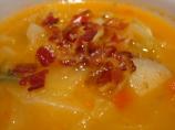 Non-Dairy, Creamy Vegetable Soup With Bacon