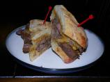 Steak and Havarti Sandwich With Pistachio Pepper Pesto