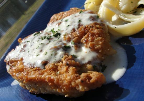 Lemony Pork or Chicken Scaloppine With Lemon Cream Sauce. Photo by diner524
