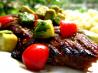 Honey-Lime Grilled Skirt Steak With Avocado-Tomato Relish. Recipe by Nancy's Pantry