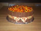 Autumn Kit Kat Layer Cake (W/ Reeses Pieces)