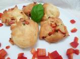 Red Pepper Asiago Gougere' Cheese Bites