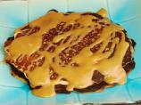 Oatmeal Pancakes With Peanut Butter Spread