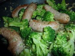 Sausages With Broccoli. Photo by MariaLuisa