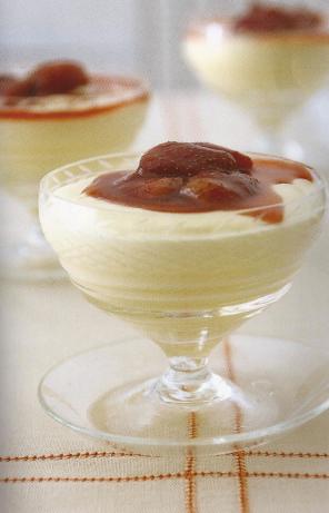 White Chocolate Mousse With Strawberry Sauce. Photo by JaydenCA