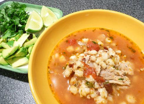 Chipotle Chicken Posole. Photo by Mikekey