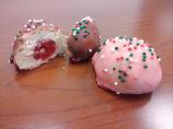 Cherry Ball Cookies (Frosted)
