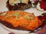 Twice-Baked Sweet Potatoes With Leeks and Sausage