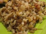 Peruvian Rice and Lentils (Tacu Tacu). Photo by Queen Dana