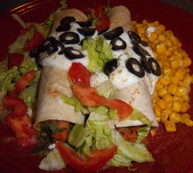 Bountiful Bean Burritos. Photo by DayJahView