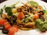 Tostada Compuesta. Recipe by Dienia B.