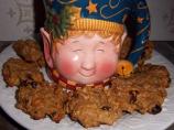 Sugarless Banana Oatmeal Cookies