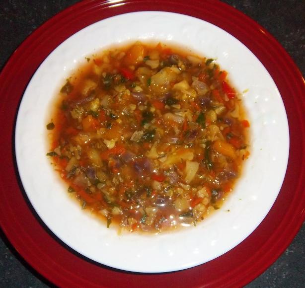 Vitamin Rich Vegetable Soup. Photo by Weekly Challenge