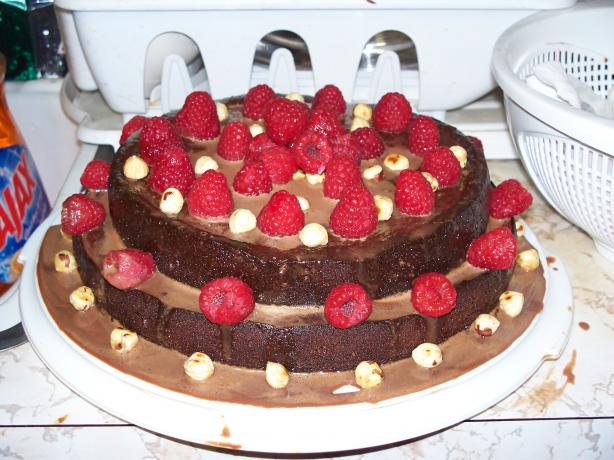 Torta Alla Gianduia (Chocolate Hazelnut Cake). Photo by tinantam