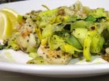 Green & Yellow Squash 'linguini' W/ Shrimp Scampi