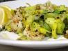 Green & Yellow Squash 'linguini' W/ Shrimp Scampi. Recipe by esactress