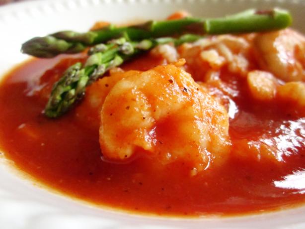 Saucy Creole Shrimp for One. Photo by gailanng