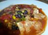 Tortilla, Black Bean, Corn and Tomato Soup. Recipe by Ambervim