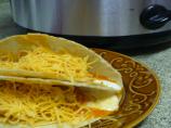 Crockpot Buffalo Chicken Tacos. Photo by megs_