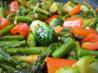 Brussels Sprouts, Asparagus & Bell Pepper Medley. Recipe by Acadia*