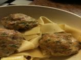 Pork & Apple Meatballs over Egg Noodles