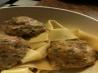Pork & Apple Meatballs over Egg Noodles. Recipe by HappyWife313