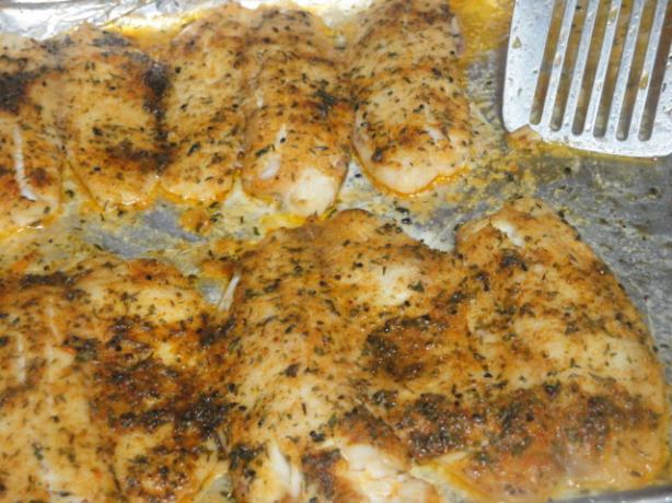 Baked Tilapia Iowa Cajun Style. Photo by Muffin Goddess